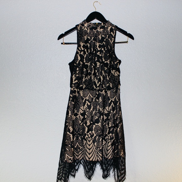 Dresses & Skirts - Short Black Lace Dress